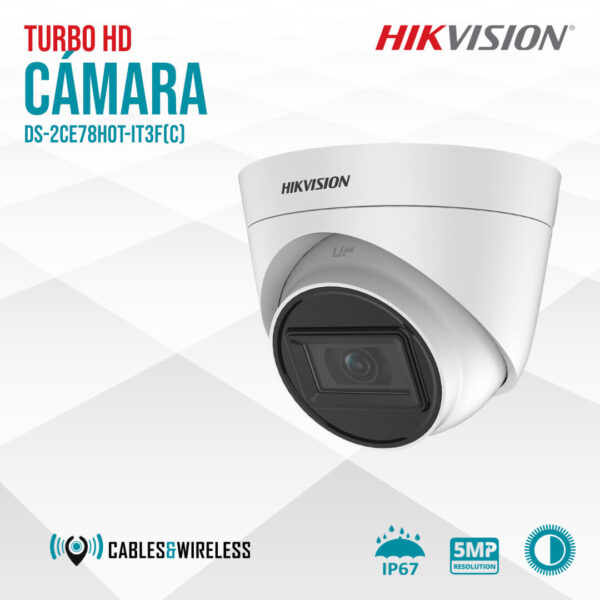 Cámara Turbo HD – Hikvision DS-2CE78H0T-IT3F(C) p